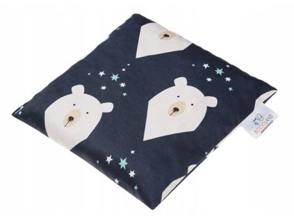 velky termofor nahrivaci polstarek s tresnovymi pecickami medvidci granatova