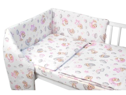 Mantinel s povlečením Premium, 3D sada, Dreams Koala - růžová, 120x90 cm (Velikost povlečení 135x100, Rozměry polštáře 40 x 60, Rozměry přikrývky 120 x 90)