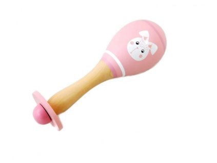 108568 183877 adam toys drevena rumba koule kralicek ruzova
