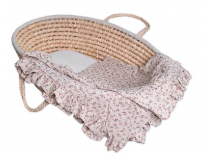 142406 260884 luxusni dvouvrstva muselinova deka s volanky ruzicka baby nellys 120 x 120 cm ecru