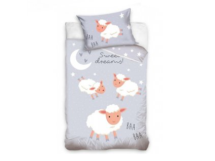 Povlečení bavlna do postýlky Ovečky Sweet Dreams (Varianta Povlečení bavlna do postýlky Ovečky Sweet Dreams 100x135, 40x60 cm)