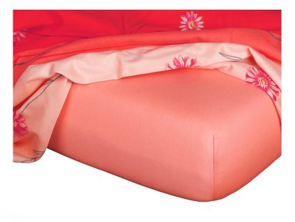 Jersey prostěradlo losos B (Varianta Jersey prostěradlo losos 90x200x20 cm, Značka Dadka)