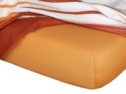Jersey prostěradlo karamel B (Varianta Jersey prostěradlo karamel 90x200x20 cm, Značka Dadka)