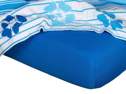 Jersey prostěradlo modř královská C (Varianta Jersey prostěradlo modř královská 90x200x20 cm, Značka Dadka)