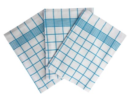 4644 3 kuchynske uterky 3ks negativ bila tyrkys dadka vracov