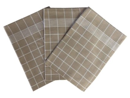 6492 kuchynske uterky 3ks pozitiv egyptska bavlna bezova bila dadka vracov