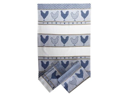 3306 2 kuchynske uterky3ks slepicky modre dadka vracov