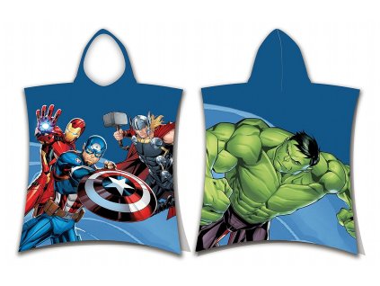 Plážová osuška pončo Avengers Hero