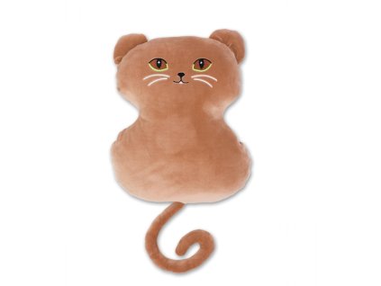 Polštářek mikrospandex Kočka hnědá (Varianta Polštářek mikrospandex Kočka hnědá 32 cm, Značka Dadka)
