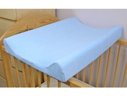 Baby Nellys Jersey potah na přebalovací podložku, 60cm x 80cm - modrý