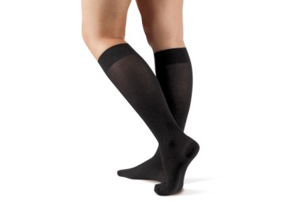 Podkolenky s bavlnou SETA 999 černé (Velikost 27)