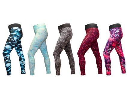 Dámské vzorované legíny NOVIA (Velikost SMALL / 36-38, Vzor: SPACE)