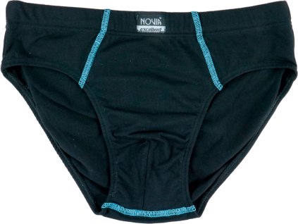 Pánské slipy NOVIA | bavlněné NM02 modré Velikost: XXL (Velikost M)