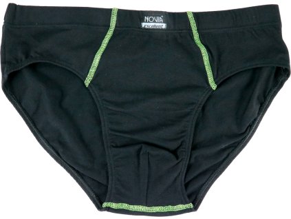Pánské slipy NOVIA | bavlněné NM02 zelené Velikost: XXL (Velikost M)