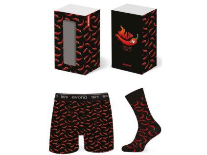 Pánský dárkový set HABANERO - boxerky a ponožky (Velikost XXL)