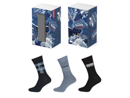 Pánský dárkový set JEANS - ponožky (Velikost 39-42)