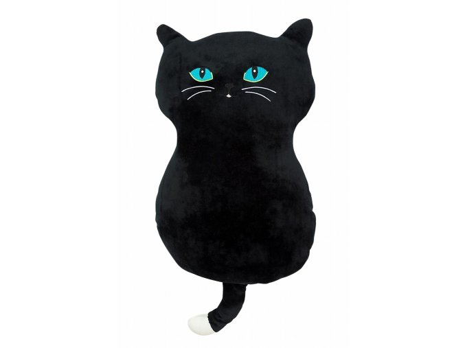 Polštářek mikrospandex Kočka černá