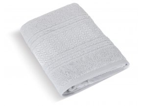 Froté ručník Mozaika 50x100cm 550g světle šedá