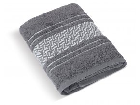 Froté ručník Mozaika 50x100cm 550g tmavě šedá