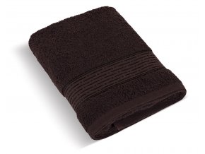 Froté ručník 50x100cm proužek 450g tmavě hnědá