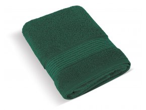 Froté ručník 50x100cm proužek 450g tmavě zelená