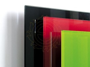 GR+ Panely 230V IP44, skleněné, různé příkony s rozměry a barva Fenix