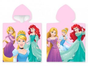 40456 detske ponco princess popelka ariel a locika