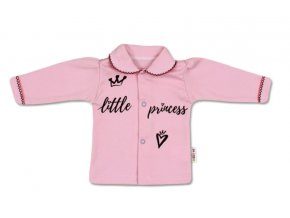 Baby Nellys Bavlněná košilka Little Princess - růžová