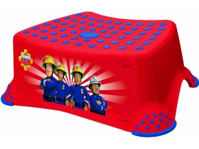 Keeeper Stolička, schůdek s protiskluzovou funkcí - Fireman Sam - červená