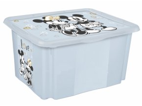 Keeeper Box na hračky Mickey Mouse love 15 l, modrý