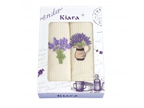 Dárková sada utěrek Kiara Lavender 2 ks