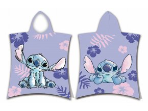 Plážová osuška pončo Lilo a Stitch