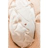 bambusova deka pro miminko teddy 80x100cm vzor pleteny cop ecru smetanova