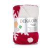 Deka OVECKA VANOCNI 150x200 cm CERVENA S BILYMI VLOCKAMI 17112 64e25321f0d52 400