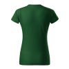 Tričko dámské Basic 134- lahvově zelená (Velikost XS)