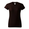 Tričko dámské Basic 134- kávová (Velikost XS)