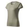Tričko dámské Basic 134- světlá khaki (Velikost XS)