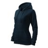 Mikina dámská Trendy Zipper 411- námořní modrá (Velikost XS)