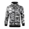 Mikina pánská Camo Zipper C19- camouflage gray (Velikost S)