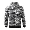 Mikina pánská Camo Zipper C19- camouflage gray (Velikost S)