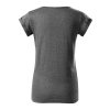 Tričko dámské Fusion 164- černý melír (Velikost XS)
