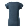 Tričko dámské Fusion 164- tmavý denim melír (Velikost XS)