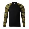 Triko unisex Camouflage LS 166- camouflage green (Velikost XS)