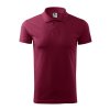 Polokošile pánská Single J. 202- garnet (Velikost S)