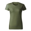 Tričko dámské Basic Free F34- khaki (Velikost XS)