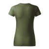 Tričko dámské Basic Free F34- khaki (Velikost XS)