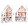 dreveny domecek pro panenky pudrova rezidence 3 patra xxl