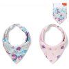 detsky bryndacek satek 2d sada babyono floral lila matova