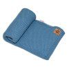 bavlnena deka decka pletena basic 80x90cm navy