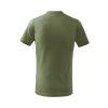 Tričko dětské Basic 138- khaki (Velikost 158 cm/12 let)